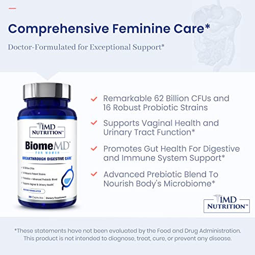 1MD Nutrition BiomeMD Probiotics for Women - 30 Capsules - image 5