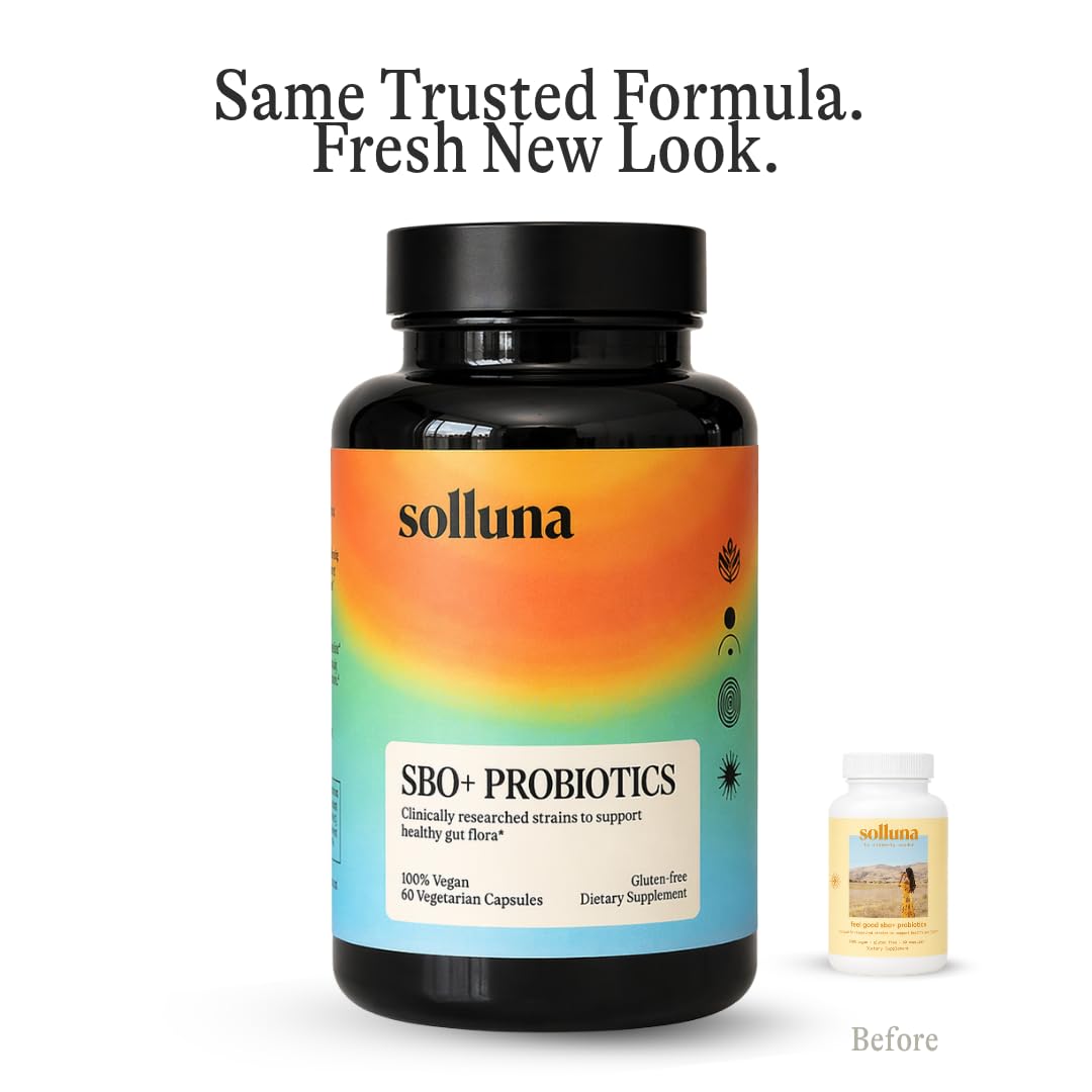Solluna SBO Probiotics with Prebiotics & Postbiotics - 60 Capsules - image 2