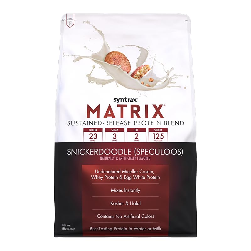 Syntrax Matrix Sustained-Release Protein Powder Snickerdoodle - 5 lbs