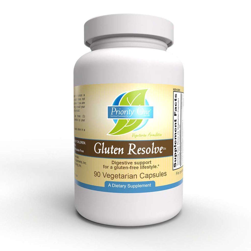 Priority One Gluten Resolve Digestive Enzyme - 90 Vegetarian Capsules