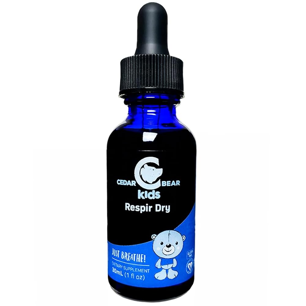 Cedar Bear Naturales Kid's Respir Dry Liquid Herbal Supplement - 1 Fl Oz