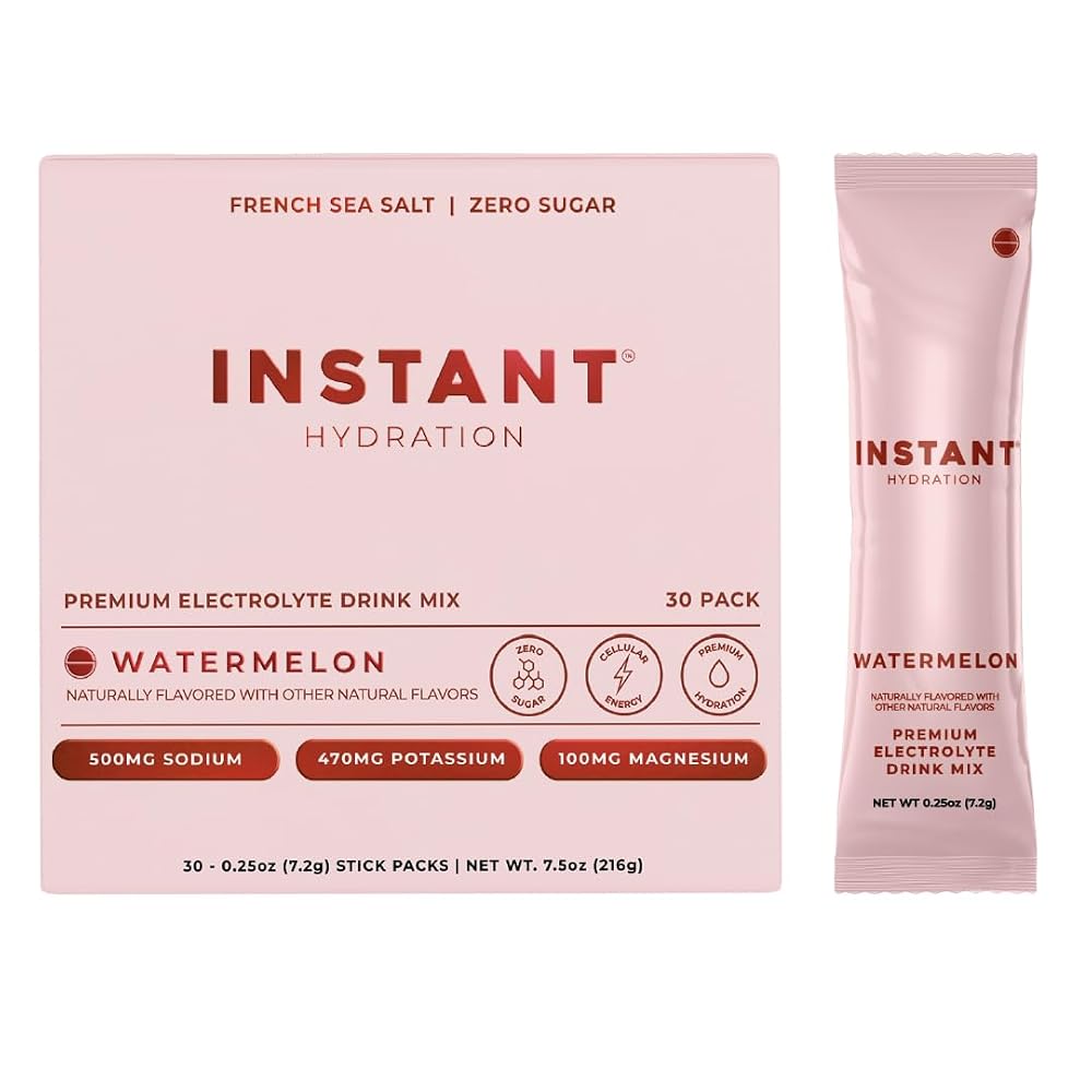 Instant Hydration Electrolytes Powder Packets - Zero Sugar - Keto