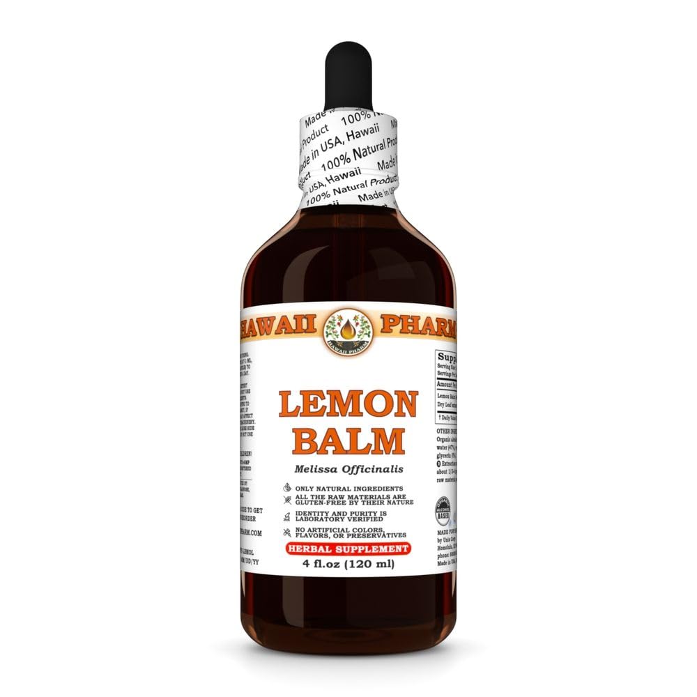 Hawaii Pharm Lemon Balm Leaf Liquid Extract - 4 fl oz (Pack of 4) - image 2