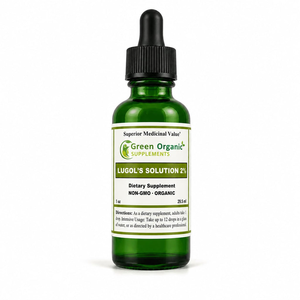Green Organic Supplements Lugol's Iodine Solution 2% - 2 Fl Oz