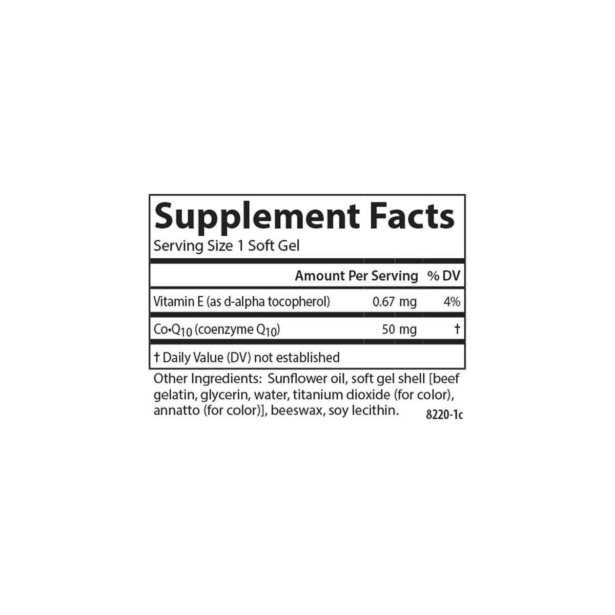 Carlson Co-Q10 50 mg - 30 Softgels - image 4