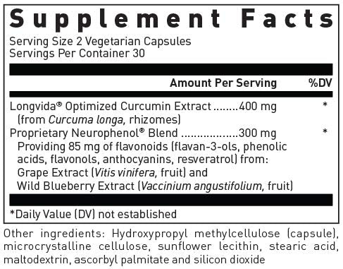 Douglas Laboratories Optimized Curcumin with Neurophenol - 60 Capsules - image 2
