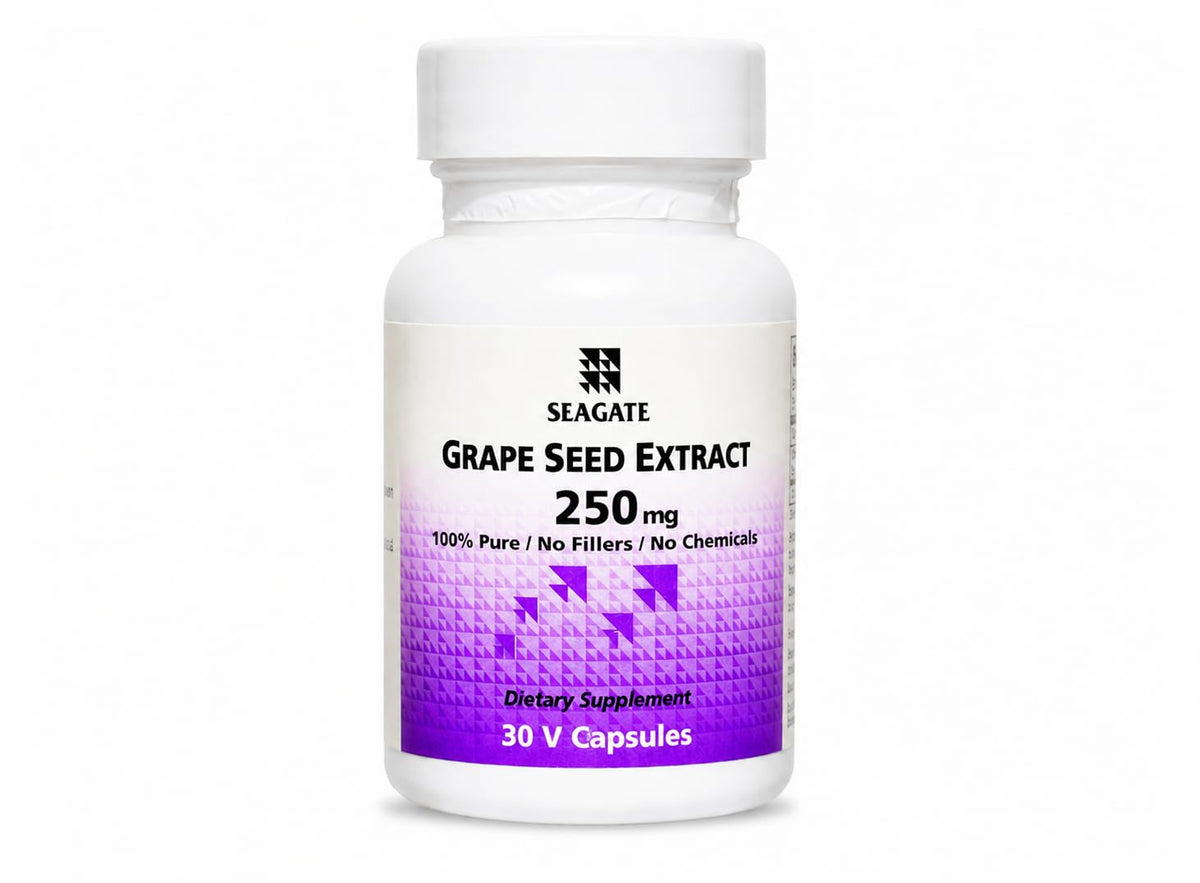 Seagate Grape Seed Extract 250 mg - 30 Vegetarian Capsules