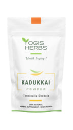 YOGIS HERBS Kadukkai Powder De-Seeded Haritaki - 16 oz