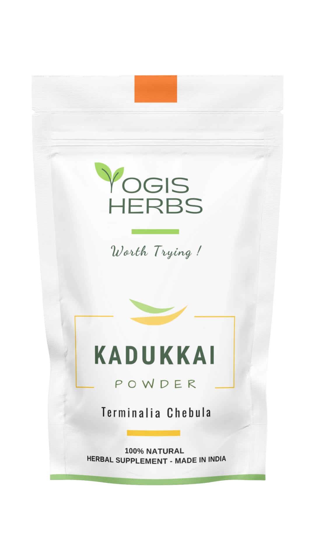YOGIS HERBS Kadukkai Powder De-Seeded Haritaki - 16 oz