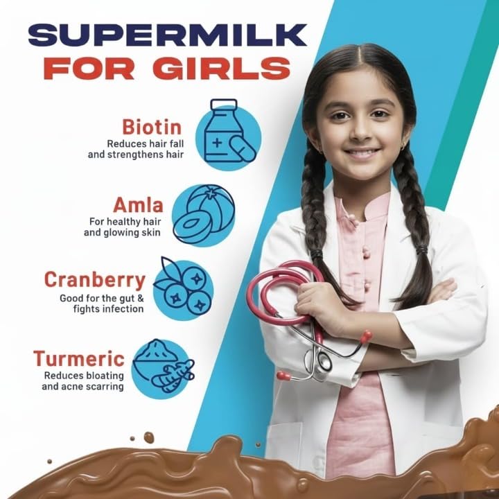 Goldy SuperMilk 8-12y Girls Protein Powder for Growth - 400 g - image 4