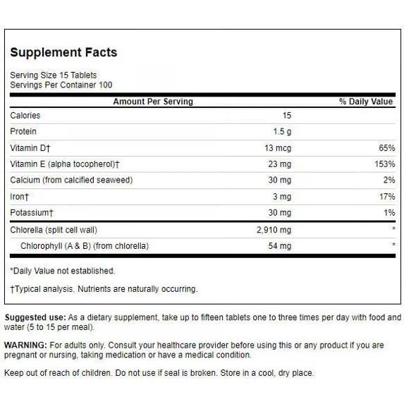 Swanson Chlorella 194 mg