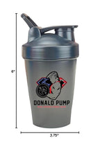 Generic Donald Pump Protein Shaker Bottle with Wire Whisk Ball - 13.5 oz - image 5