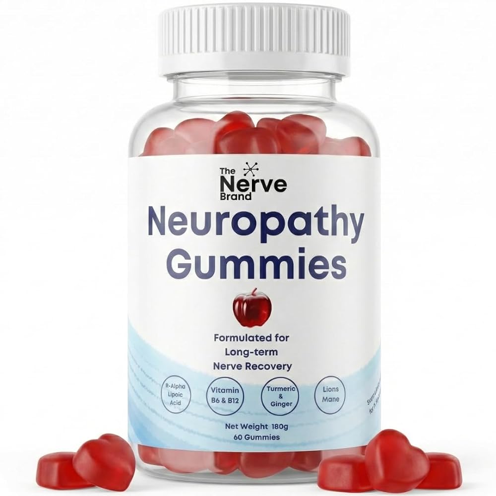 The Nerve Brand Neuropathy Support Gummies 600mg R-ALA - 60 Gummies