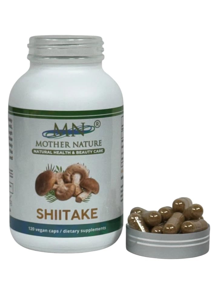 MN Mother Nature Shiitake Mushroom Supplement 1000mg - 120 Capsules - image 4