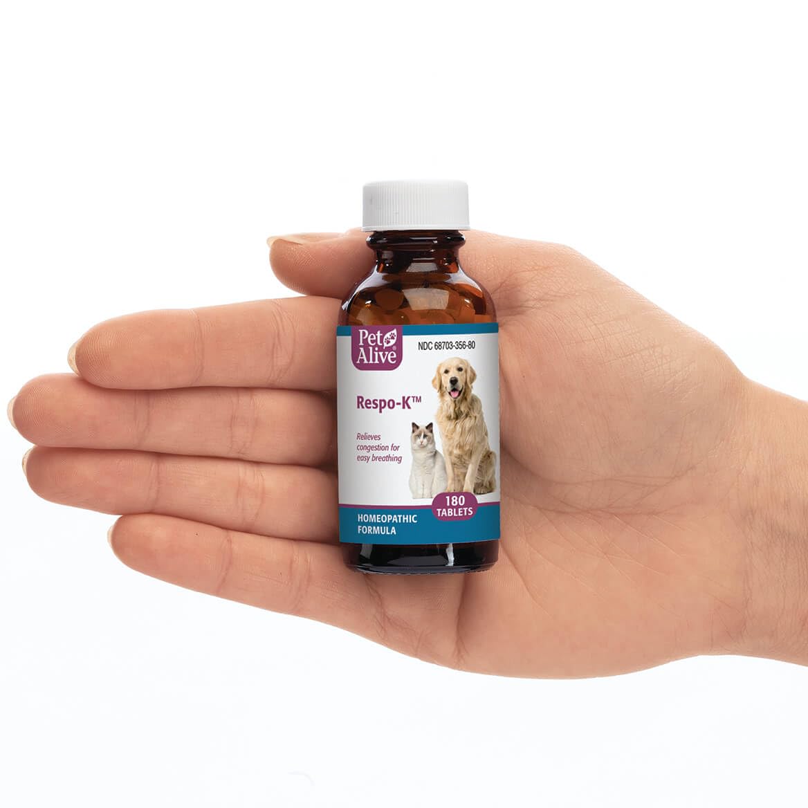 PetAlive Respo-K Homeopathic Tablets for Pet Respiratory - 180 Tablets - image 4