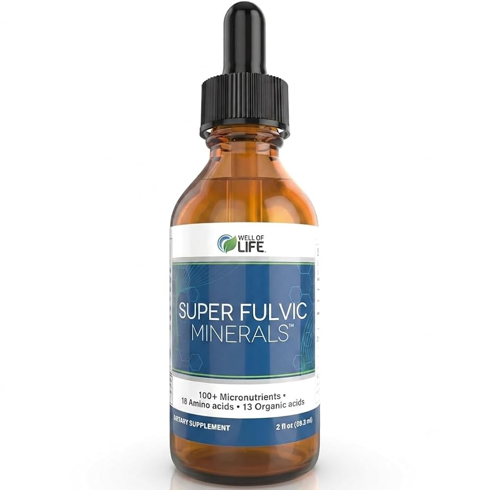 Well of Life Super Fulvic Minerals Ionic Trace Mineral Drops - 2oz