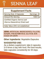 Secrets of the Tribe Senna Leaf 60/120, 500 mg, Senna Leaf (Senna