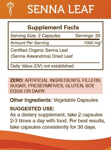 Secrets of the Tribe Senna Leaf 60/120, 500 mg, Senna Leaf (Senna