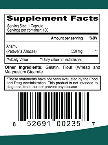ELP ESSENTIAL Anamu 550 mg Immune Support - 100 Capsules - image 4