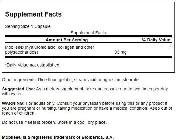 Swanson Hyaluronic Acid Complex 33 mg - 60 Capsules - image 2