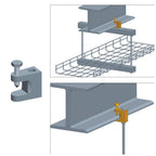 Quest Manufacturing I-Beam Mounting Clip for Cable Tray, Zinc - 1 Pack - image 3