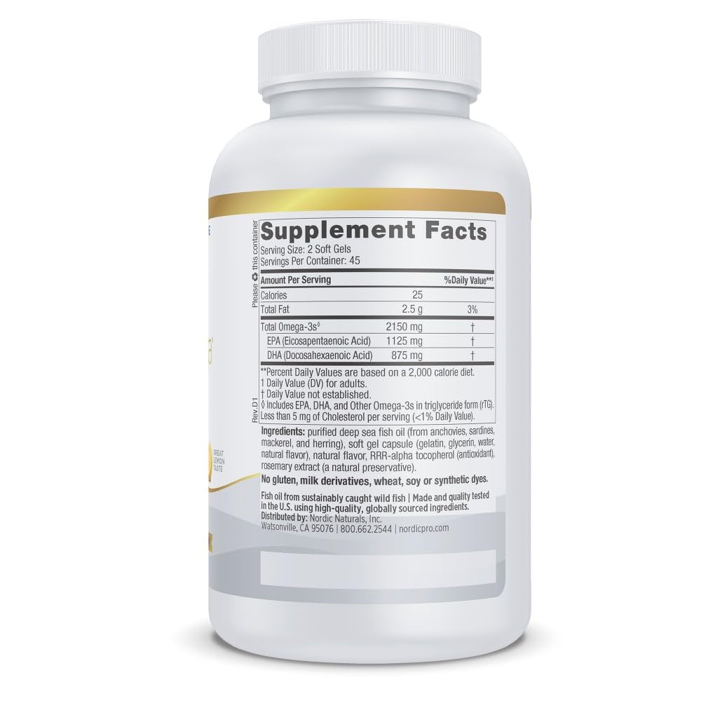 Nordic Naturals ProOmega 2000 Fish Oil EPA & DHA - 90 Softgels - image 2