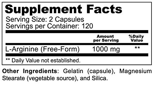 Athlet L-Arginine 1000 mg - 240 Capsules - image 5