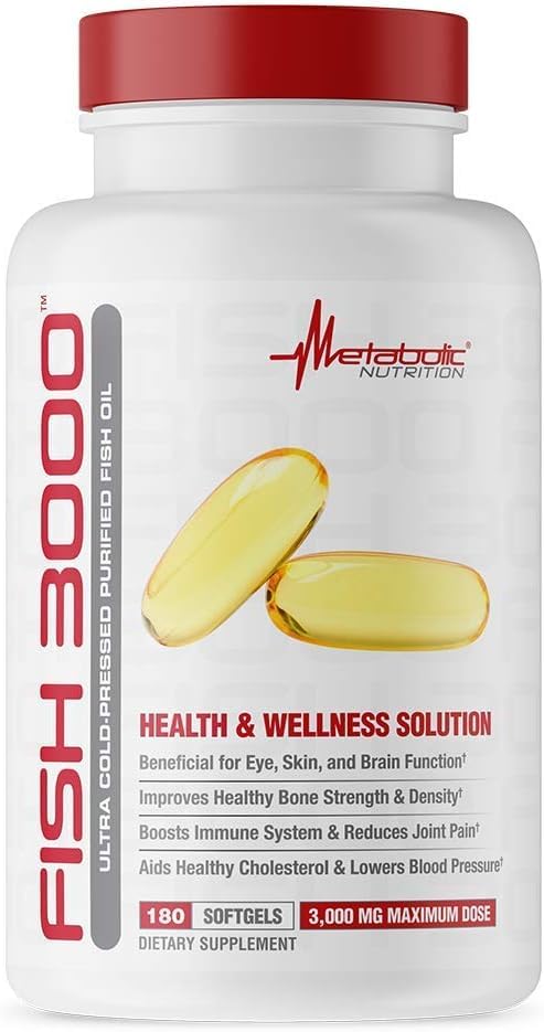 Metabolic Nutrition Fish 3000 Omega-3 Fish Oil - 180 Softgels - image 4