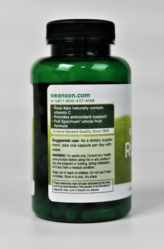 Swanson Rose Hips Immune Support 500 mg - 240 Capsules - image 5