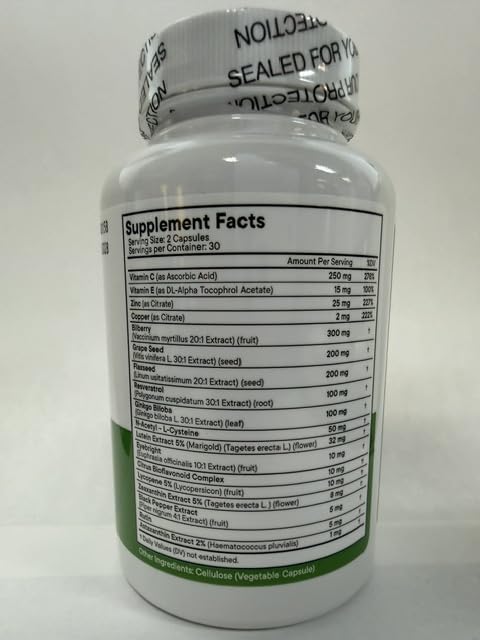 NEW AGE AREDS 2 Eye Vitamin with Lutein & Zeaxanthin - 120 Capsules - image 4