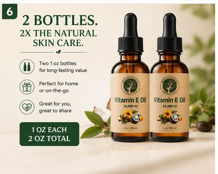 Mother Nature's Essentials Vitamin E Oil for Skin & Face - 2 oz - image 3