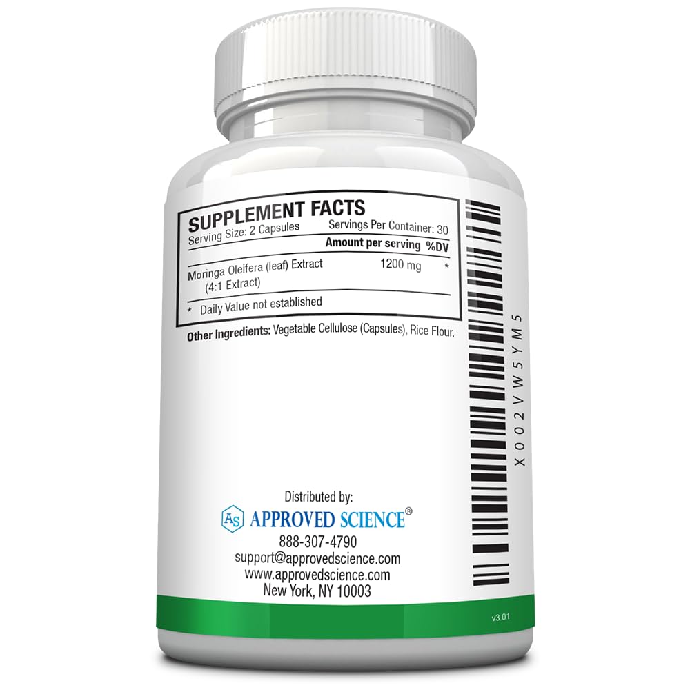 Approved Science MoringaMD - Moringa Oleifera Extract Supplement