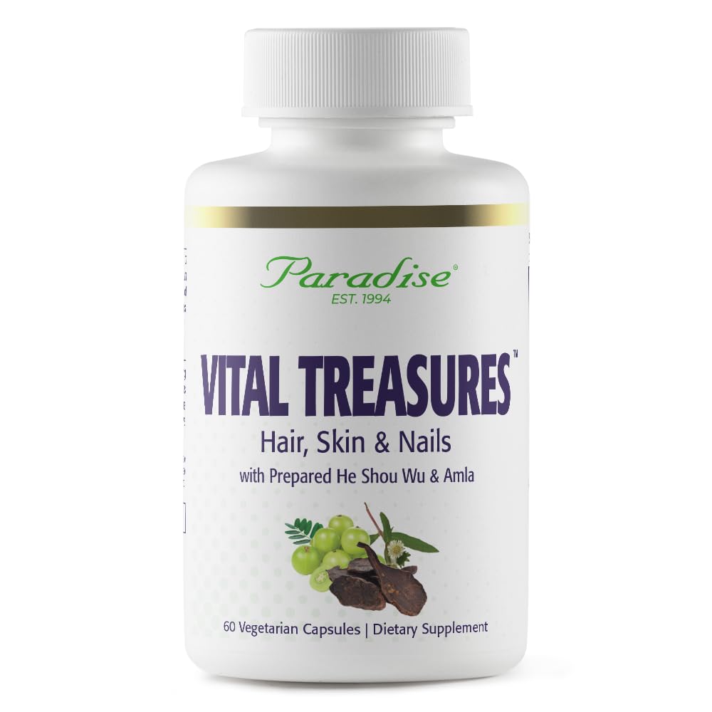 Paradise Herbs Vital Treasures Hair Skin Nails - 60 Vegetarian Capsules