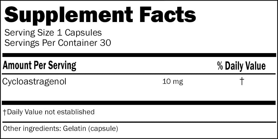 HealthSpan Plus Labs Cycloastragenol 10mg - 30 Capsules - image 2