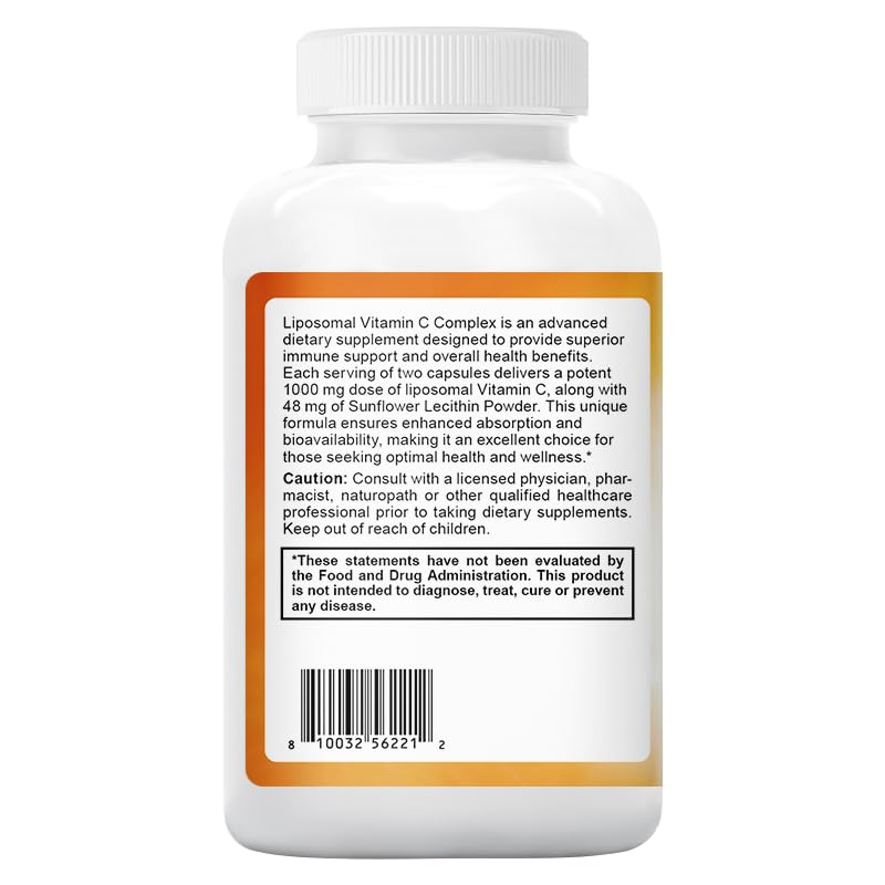 oppuland Vitamin C Immune Support - 180 Vegetarian Capsules - image 3
