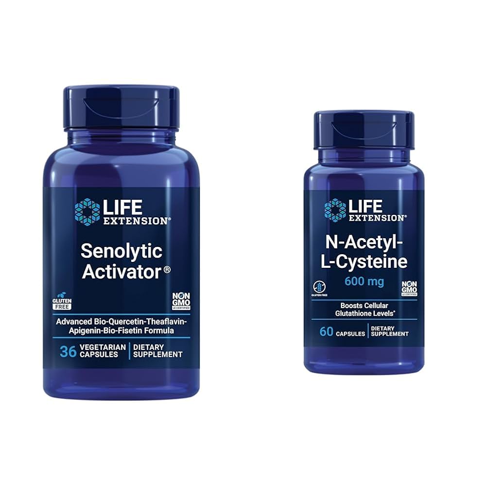 Life Extension Senolytic Activator with Quercetin & Fisetin - 96 Capsules