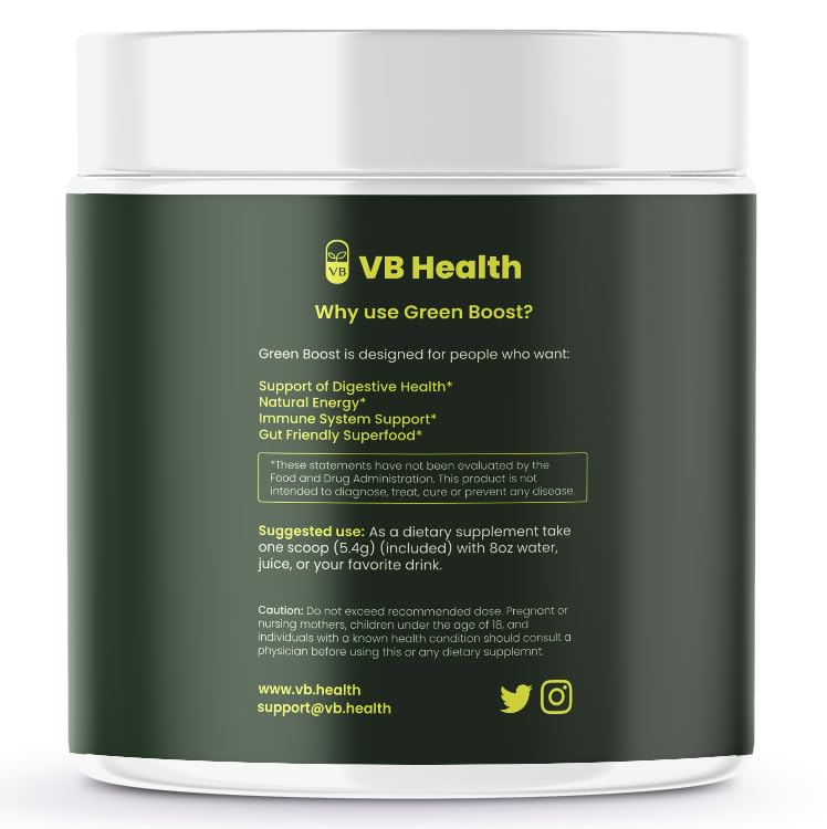 VB Health Green Boost Superfood Powder - 30 Servings - image 2