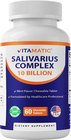 Vitamatic Salivarius Complex 10 Billion Chewable Tablets - 60 Count