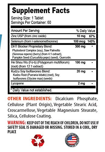 SPORT SUPPLEMENTS Hair Growth Support DHT Blocker - 120 Tablets - image 2
