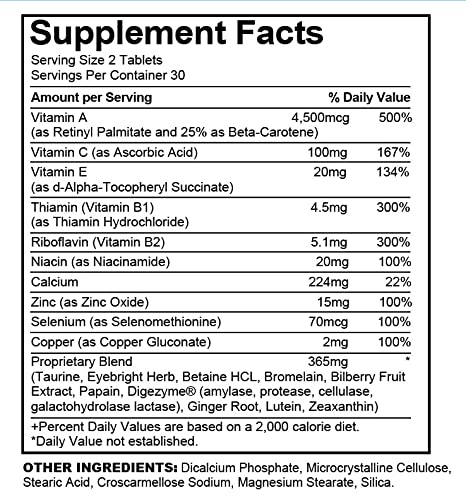 Esmond Natural Lutein Complex Eye Health Support - 300 Tablets - image 4