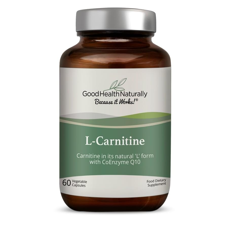 Good Health Naturally L-Carnitine Plus CoQ10 - 60 Vegetable Capsules