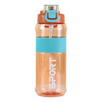 Generic 1500ml Gym Water Bottle with Straw & Scale