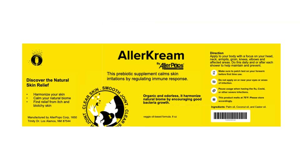 AllerPops AllerKream Skin Prebiotic Ointment - 7 Fl Oz - image 2