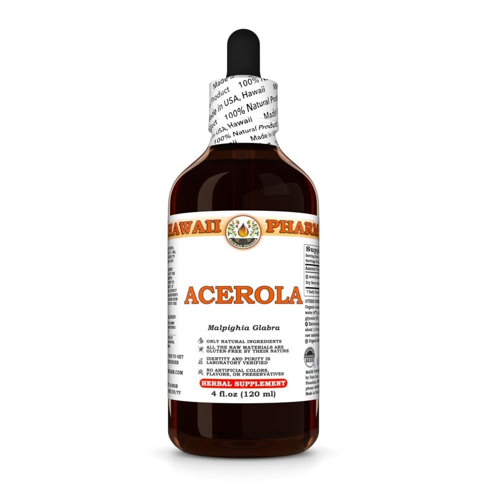 Hawaii Pharm Acerola (Malpighia glabra) Berry Liquid Extract - image 5