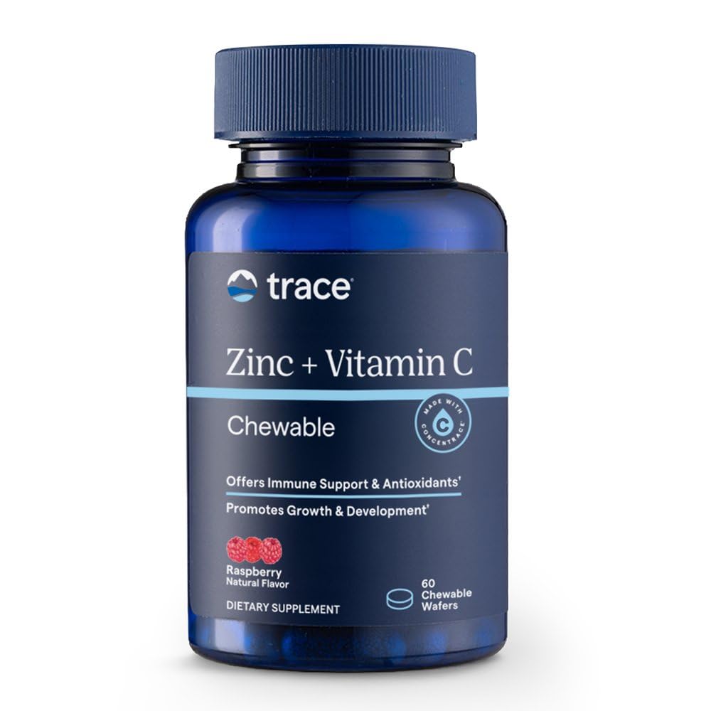 Trace Minerals Zinc + Vitamin C Chewable Gummies Immune Support - 60 Count