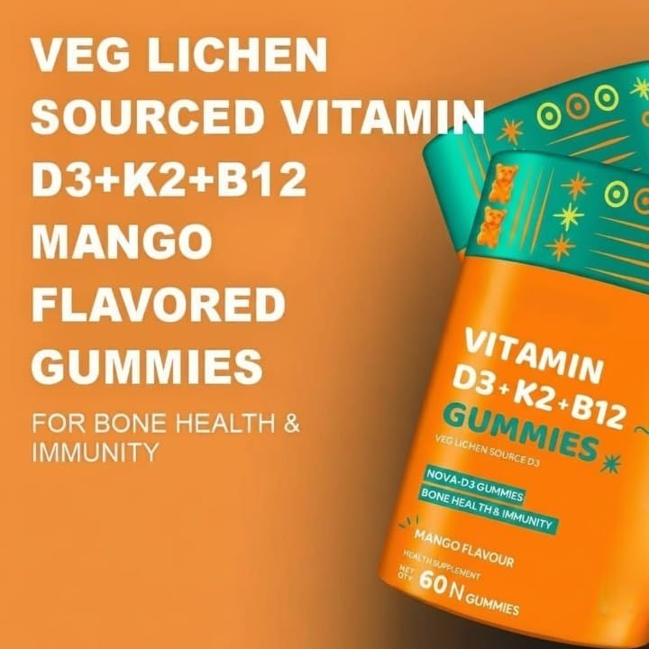 Goldy Vitamin D3 with K2 MK7 Gummies - 30 Vegan Gummies - image 2