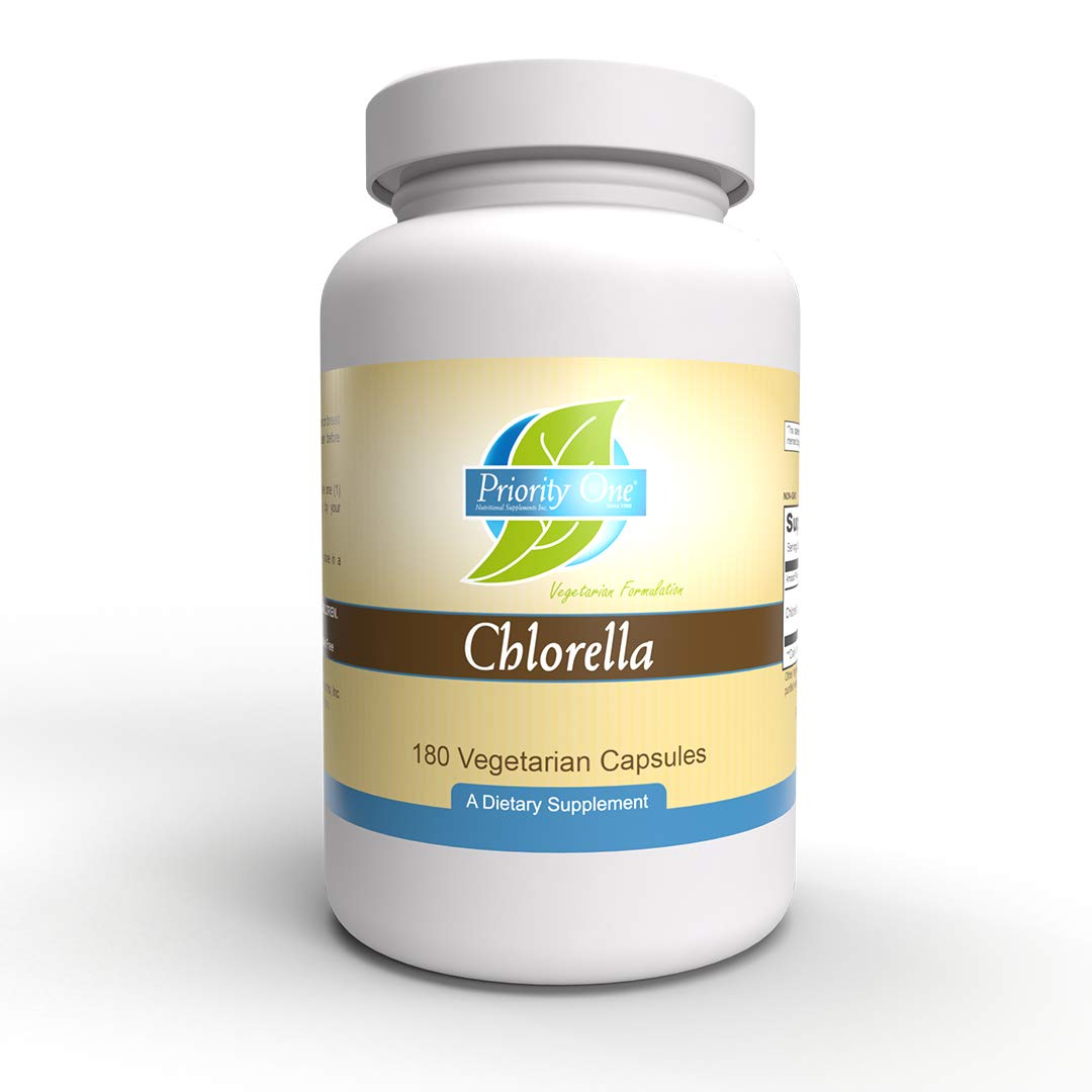 Priority One Chlorella Vegetarian Capsules Immune Support - 180 Count