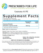 Prescribed For Life Guarana Powder 4:1