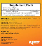 Spoonful Vitamin D3 5000 IU with Coconut Oil - 365 Softgels - image 2