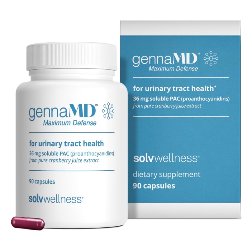 Solv Wellness GennaMD Maximum Strength Cranberry Supplement, 36 mg PAC